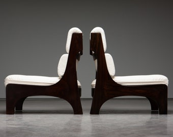 Paar Italiaanse fauteuils - Claudio Salocchi