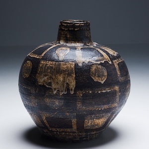 Abstract German Ceramic Vase - Gerhard Liebenthron