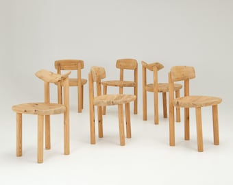 Set of 6 dining chairs in pine - Rainer Daumiller
