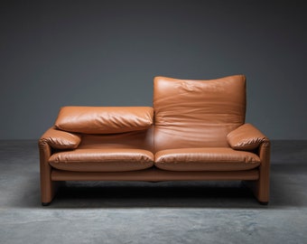 2-Sitzer-Sofa Maralunga, Vico Magistretti Für Cassina, 1970er Jahre, Italien