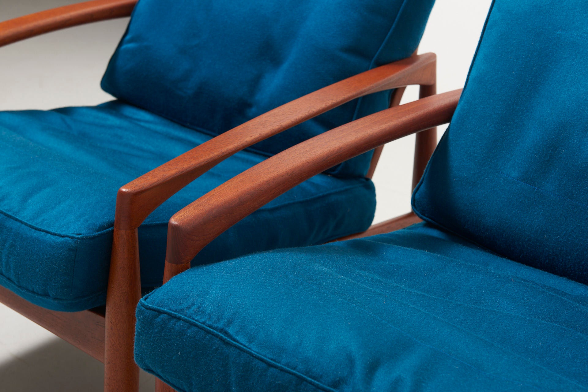 Pair of 'Paper Knife' Easy Chairs by Kai Kristiansen Etsy