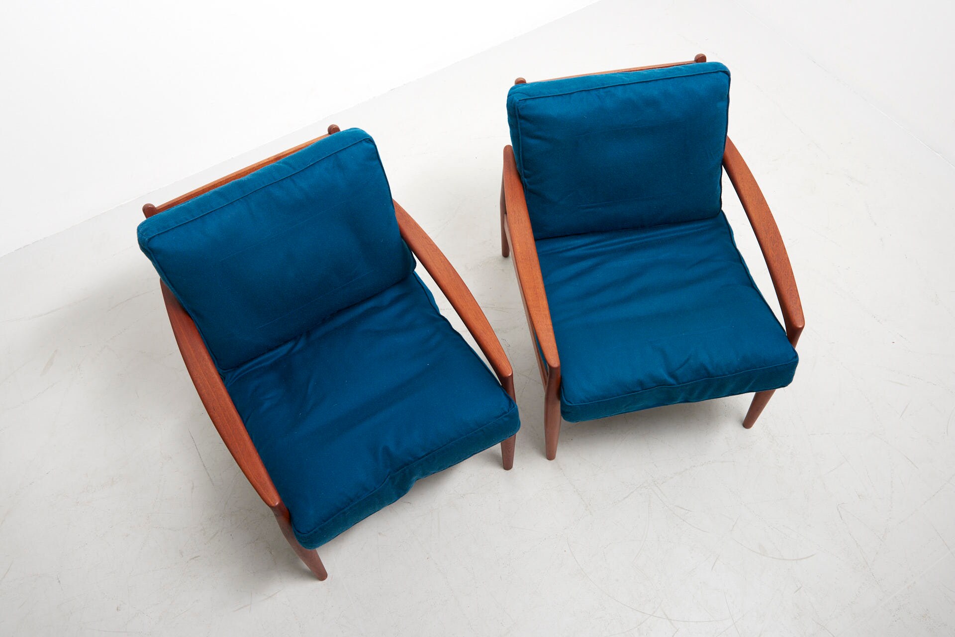 Pair of 'Paper Knife' Easy Chairs by Kai Kristiansen Etsy