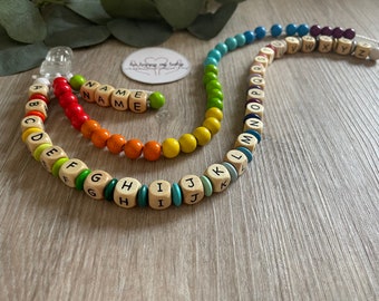 ABC - personalized wooden arithmetic chain l school enrollment gift l ABC counting chain l ABC chain l arithmetic chain l personalized gifts