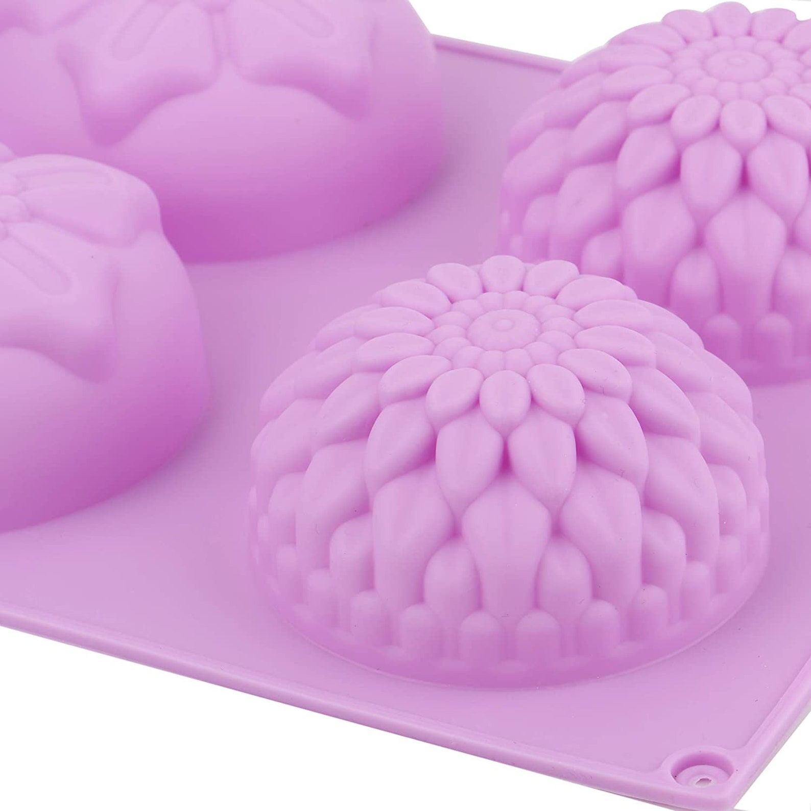 4 Pack Silicone Fancy Soap Molds 6 Cavity Handmade Sopa Etsy