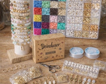 Clay Beads 7200 Pcs 2 Boxes Bracelet Making Kit - 24 Colors Polymer Clay Beads for Bracelet Making - Jewelry Making kit with Gift Pack