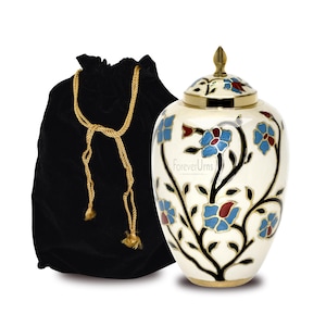 Metal Cremation Urn for Human Ashes, Adult Funeral Urn Personalized Memorial Urn, Elegant Keepsake  urns Male female urns for ash 220 Cu.In.