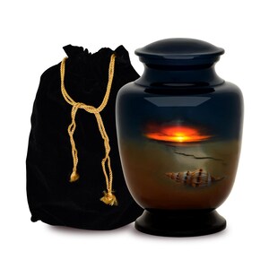 Metal Cremation Urn for Human Ashes, Adult Funeral Urn Personalized Memorial Urn, Elegant Keepsake  urns Male female urns for ash 220 Cu.In.