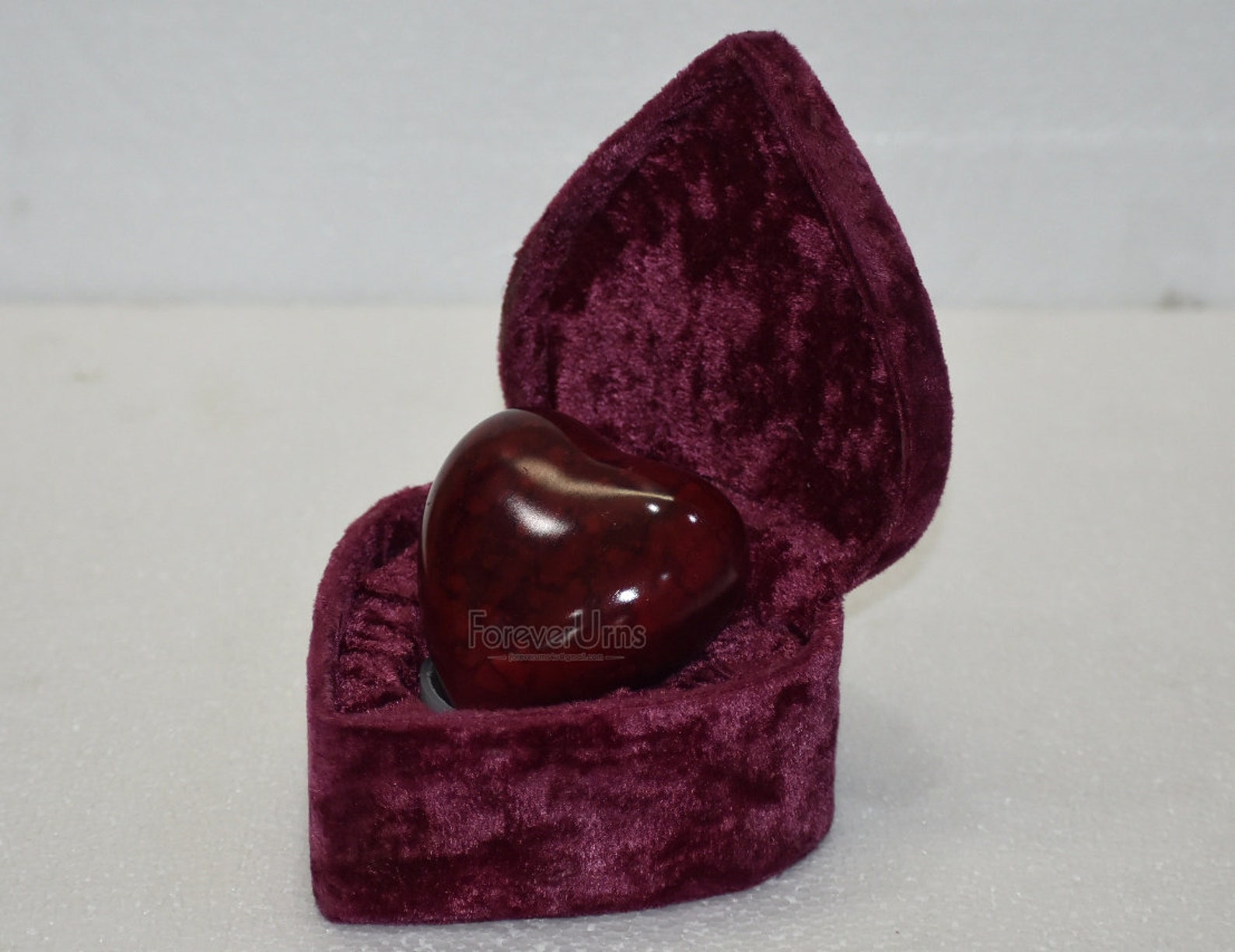 Brass Heart Keepsake Urn Heart Red Marble Mini Urn & Free Etsy