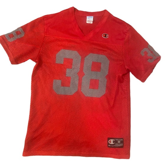 Vintage red champion brand jersey