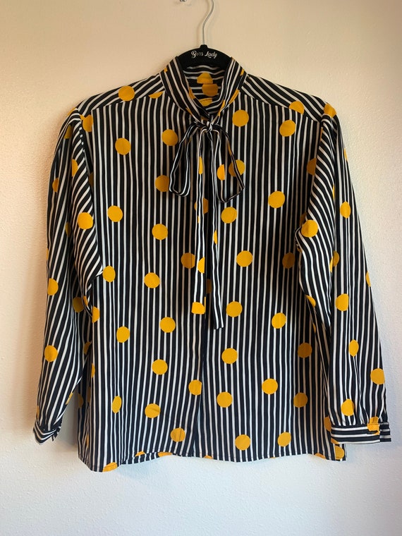 Vintage Bow Tie Blouse