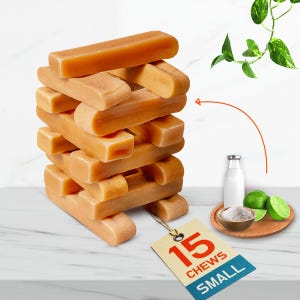 Yak Milk Dog Chews for Small Dogs – Long Lasting Natural Treats, 15pc