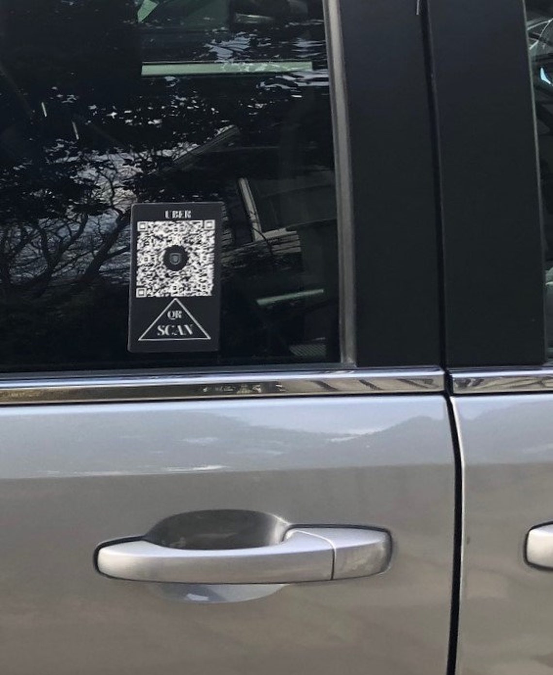 Custom printed UBER / Lyft QR code stickers. Weatherproof Etsy