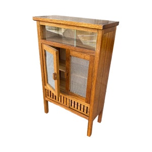 Small Cupboard Cabinet Display Case Mini Curio Cupboard Cabinet Mini Furniture Small Toys Dollhouse Miniature Antique Collectible Shadow Box