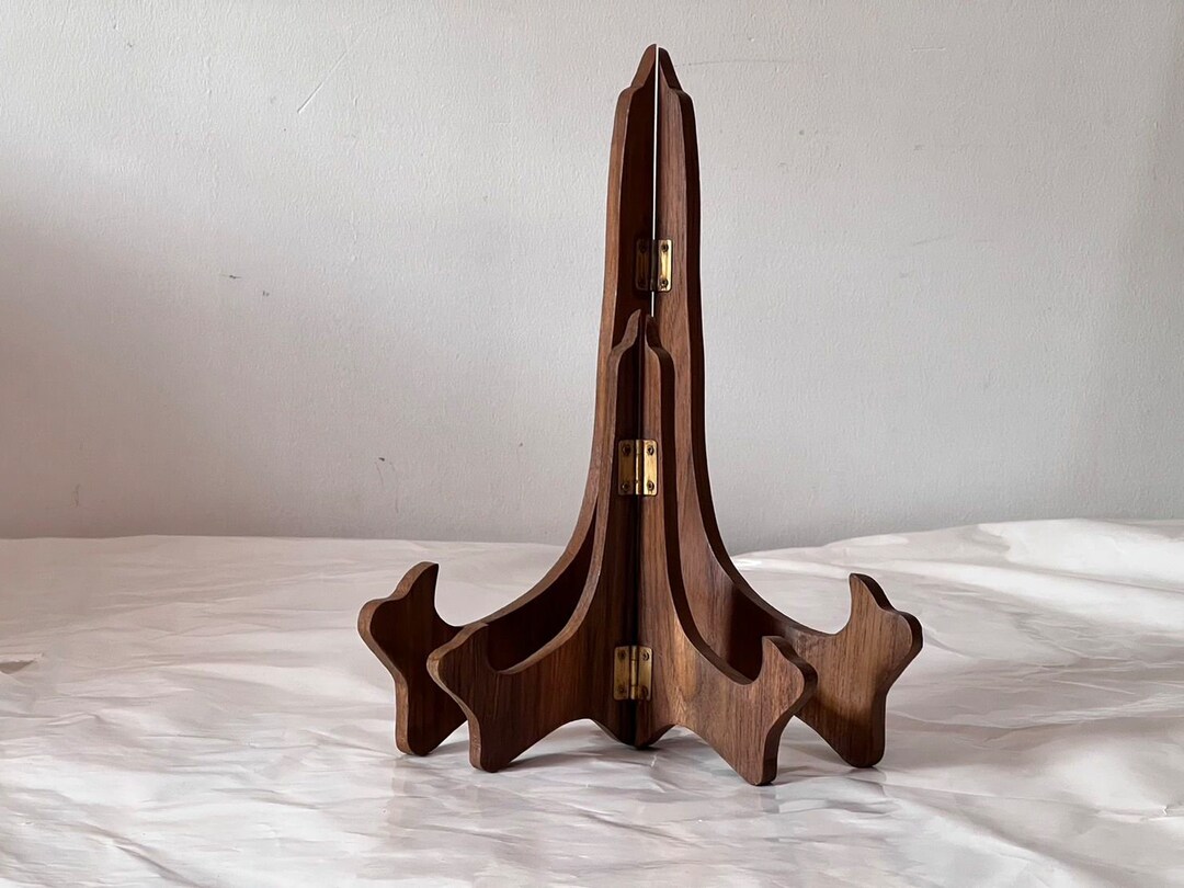 Wooden Plate Stand Easel Holder Photo Display Book 8 Etsy