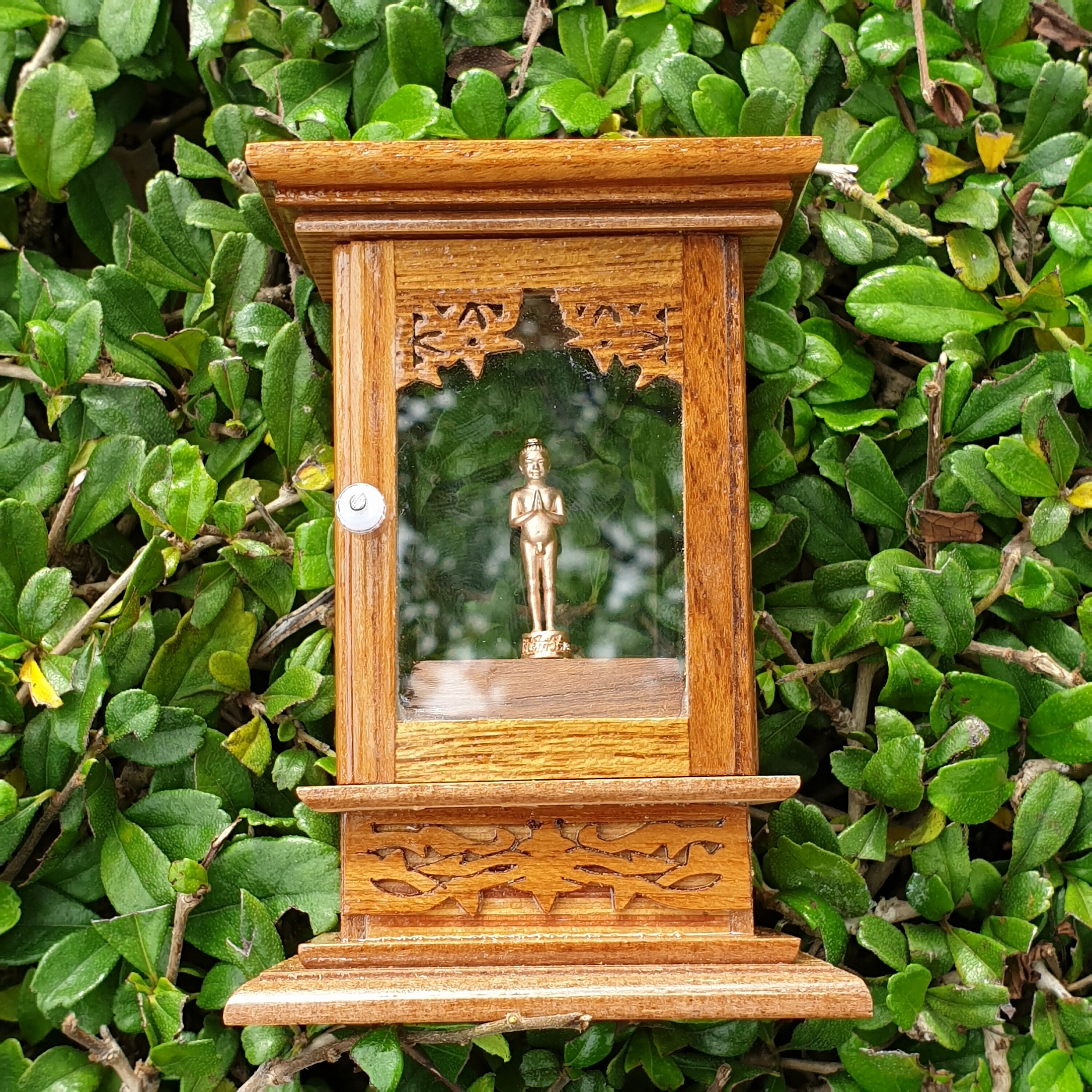 Small Wooden Display Case Curio Display Case Square & Etsy