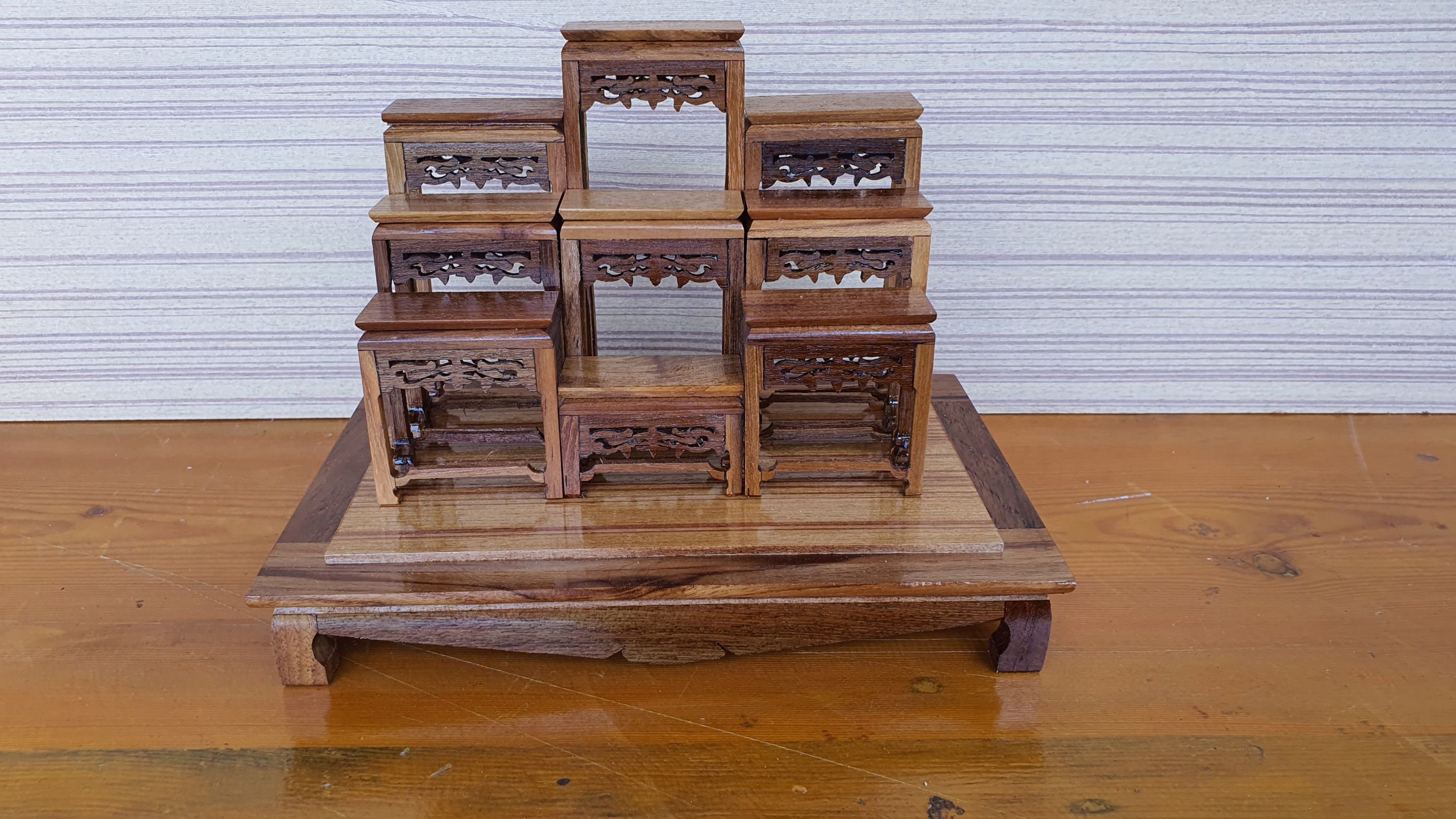 Buddha Altar Shelf 9 Table Inspired Altar Prayer Alter Shrine Etsy