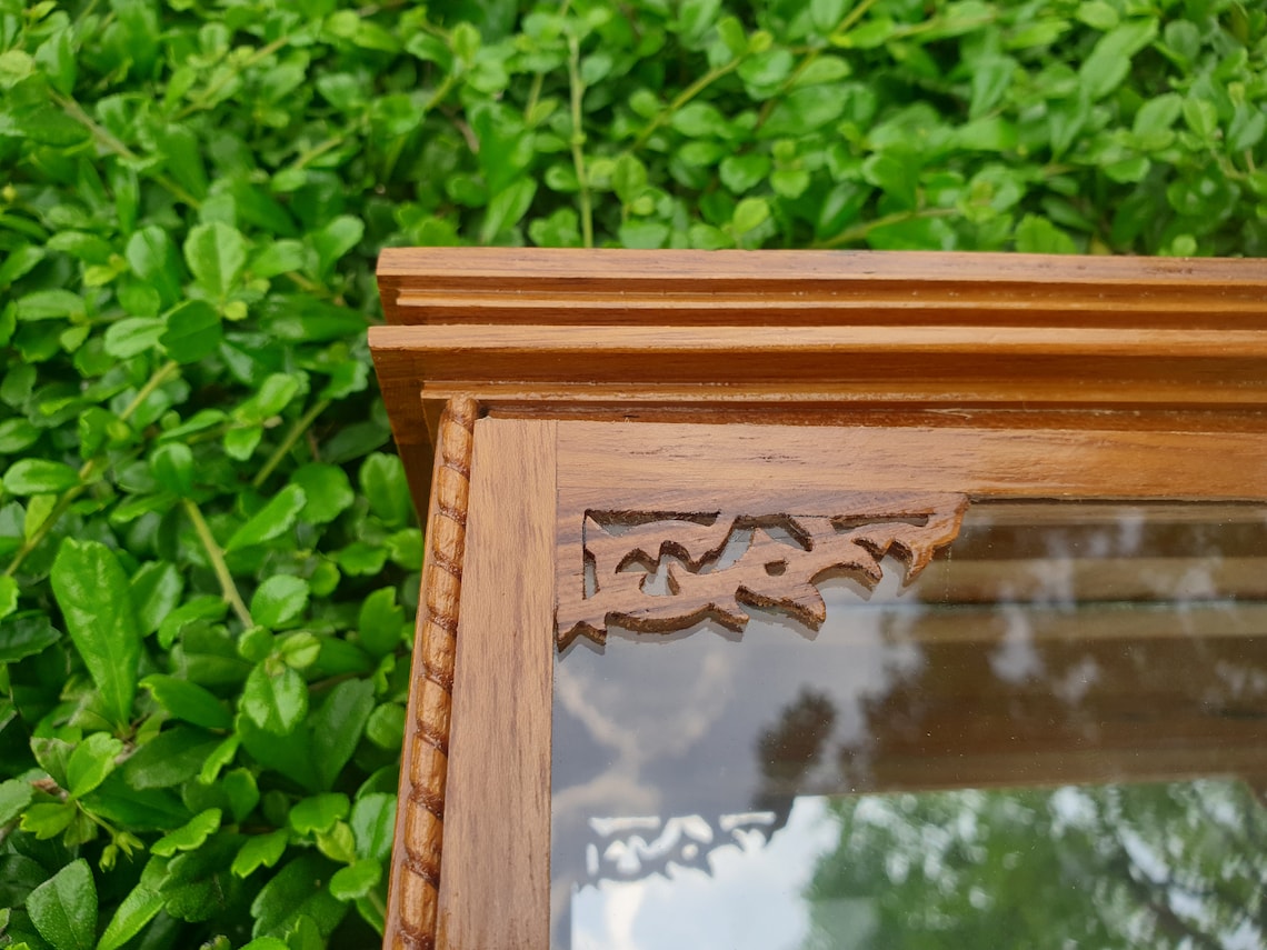 Small Wall Display 2 Door Shelf Case Wall Hanging Etsy