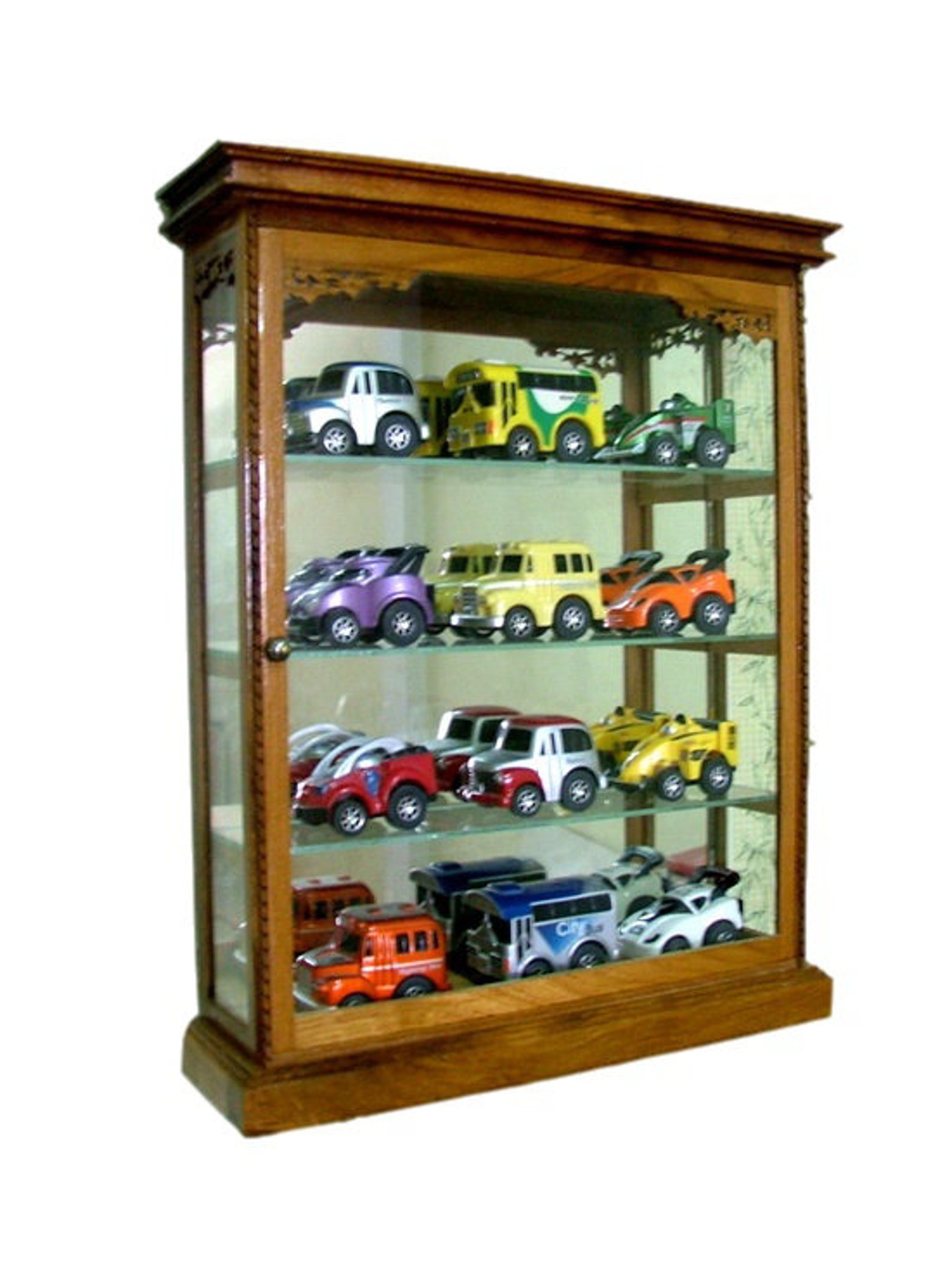 Small Wall Curio 1 Door 4 Shelves Display Case Hung on Etsy