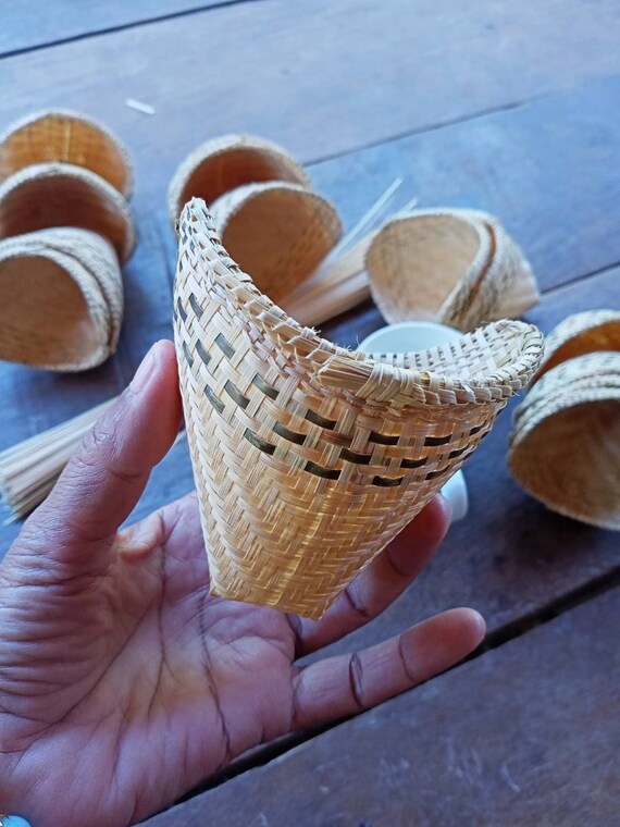 Drip Coffee Maker Bamboo Real Rattan 