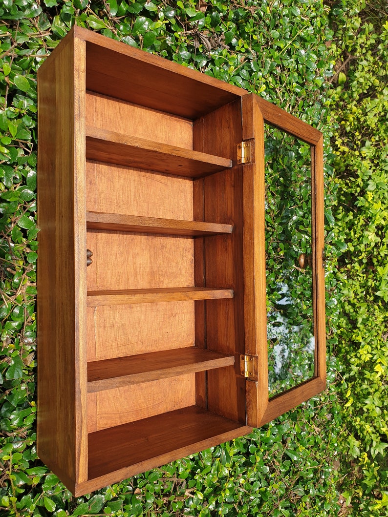 Small Wall Curio 1 Door 5 Shelves Glass Display Case Etsy Canada