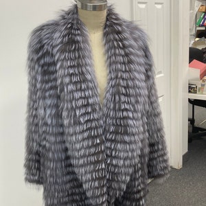 Silberfuchs Pullover mit großem Kragen