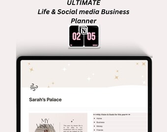 Notion All in One Life planner 2023 , Budget Notion, Fitness Habit tracker, Meal planner, Manifestation, Journaling, Outfit planner, Vision