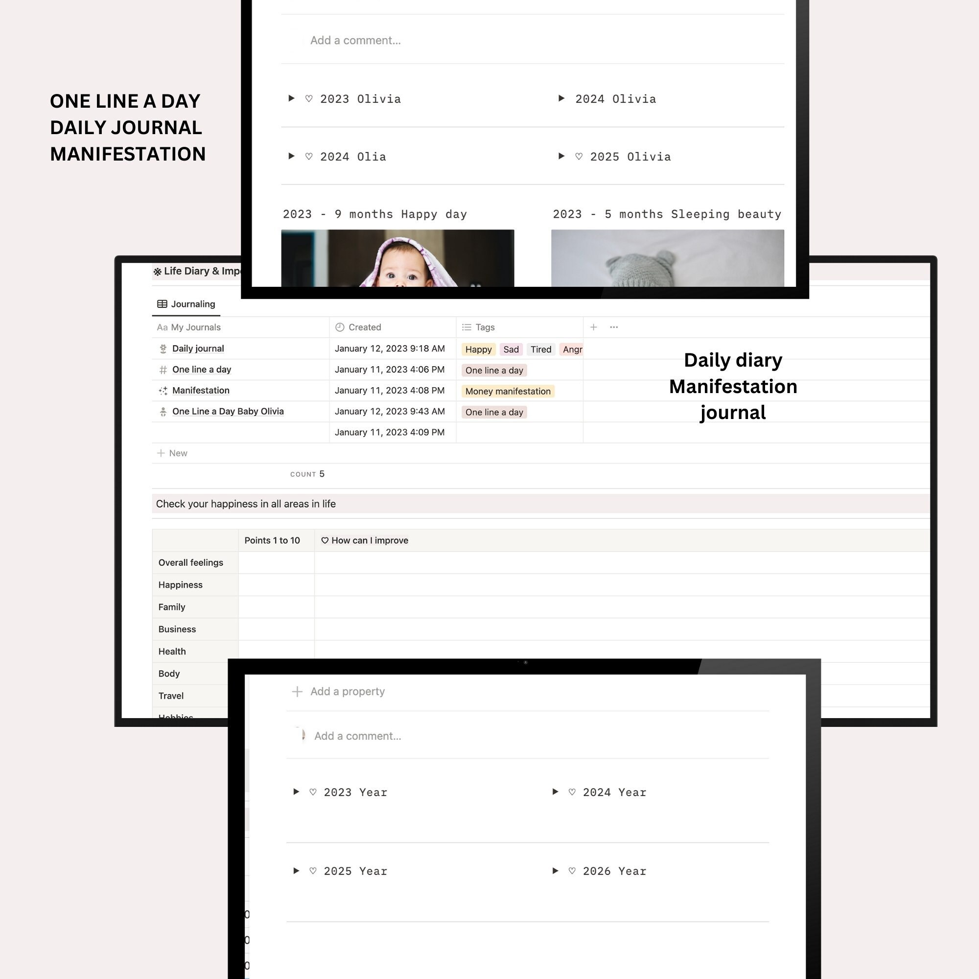 Notion All in One Life Social Media Content Planner 2023 Dated, Notion ...