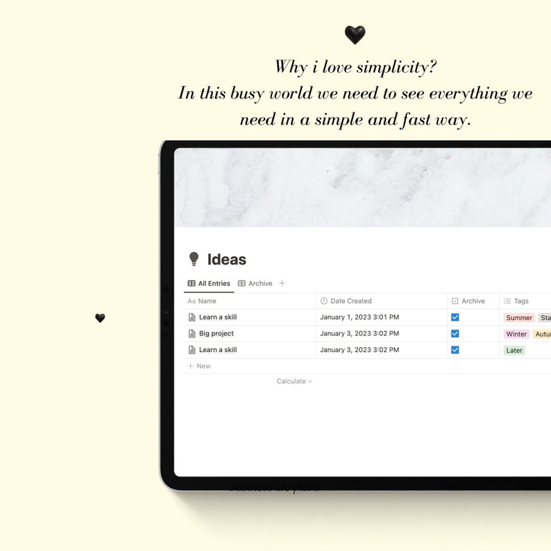 Notion ADHD 2023 Planner, Adhd Digital Planner, , Adhd Productivity