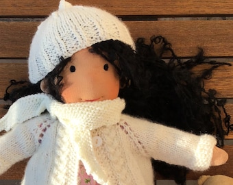 Natural 14 inches Waldorf Doll Made for Order with Customizable Mothers Day Gift, Personalized Handmade Baby Toy 6 Month, Steiner Rag Doll