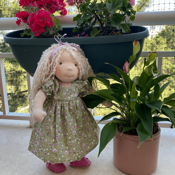 Customizable Waldorf Doll: Handmade Rag Doll w/Clothing & Accessories – Perfect Baby Gift for 1st Birthday and Christmas #SoftDoll