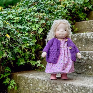 Handmade Waldorf ** Inspired Doll Unique Baby Shower Gift for Her - Personalized Plush Toy Birthday Gift for Mom
