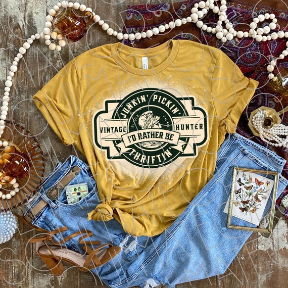 Antiquing Png, Retro Thrifting Png, Junkin Pickin Thriftin Sublimation Digital Download, Vintage Antiques Clipart, Thrift Shopper Shirt Png