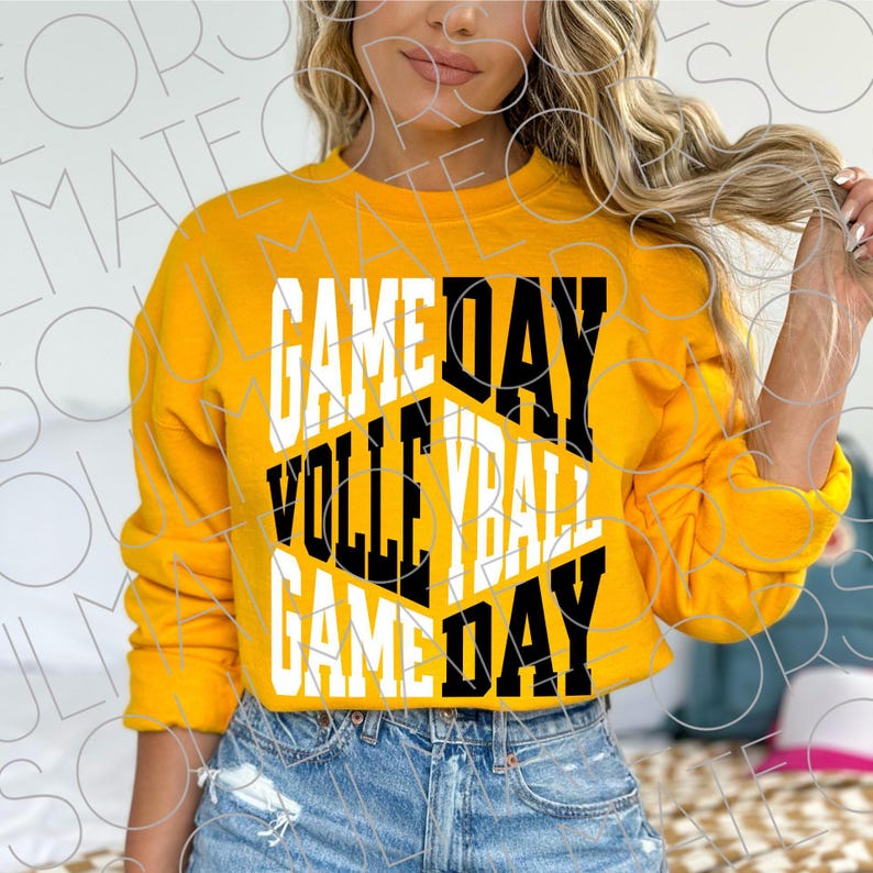 Vintage Volleyball Game Day PNG SVG Bundle (Digital Download) image 2