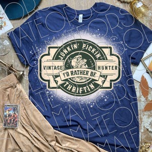 Antiquing Png, Retro Thrifting Png, Junkin Pickin Thriftin Sublimation Digital Download, Vintage Antiques Clipart, Thrift Shopper Shirt Png imagen 6