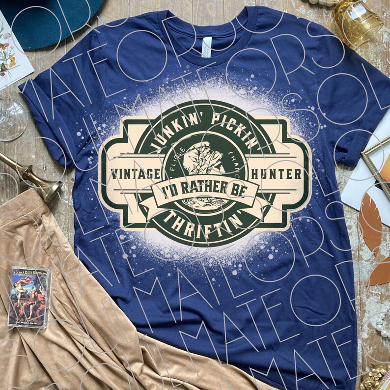 Antiquing Png, Retro Thrifting Png, Junkin Pickin Thriftin Sublimation Digital Download, Vintage Antiques Clipart, Thrift Shopper Shirt Png imagen 6