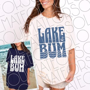 Summer SVG| Lake Bum SVG PNG Bundle | Nautical Retro Beachy Lake Shirt Digital Download Sublimation Designs, Lake Life Days, Beach Clipart