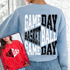 Basketball SVG, Basketball Png, Game Day Svg, Retro Sports Front Back Basketball Shirt Png, Black And White Svg, Gameday Basketball Clipart