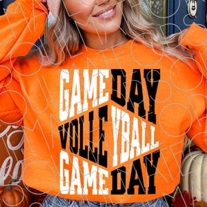 Vintage Volleyball Game Day PNG SVG Bundle (Digital Download) image 4