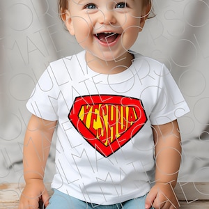 Yeshua Is My Superhero SVG PNG, Jesus The Messiah Sublimation Shirt Design