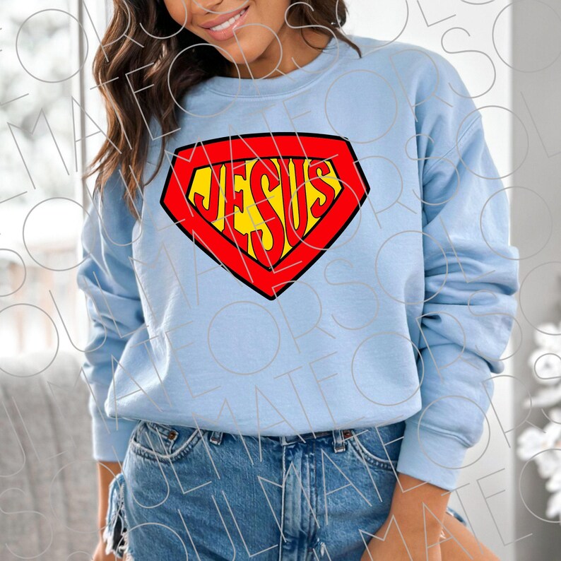 Jesus is My Superhero PNG SVG for Sublimation, Christian Bible School ...