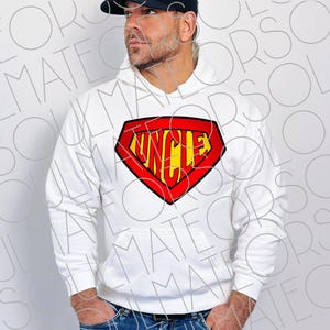 Super Uncle Superhero PNG For Sublimation, Father's Day Gift Instant Download, Comic Book Superhero Printable File, My Uncle is My Hero
