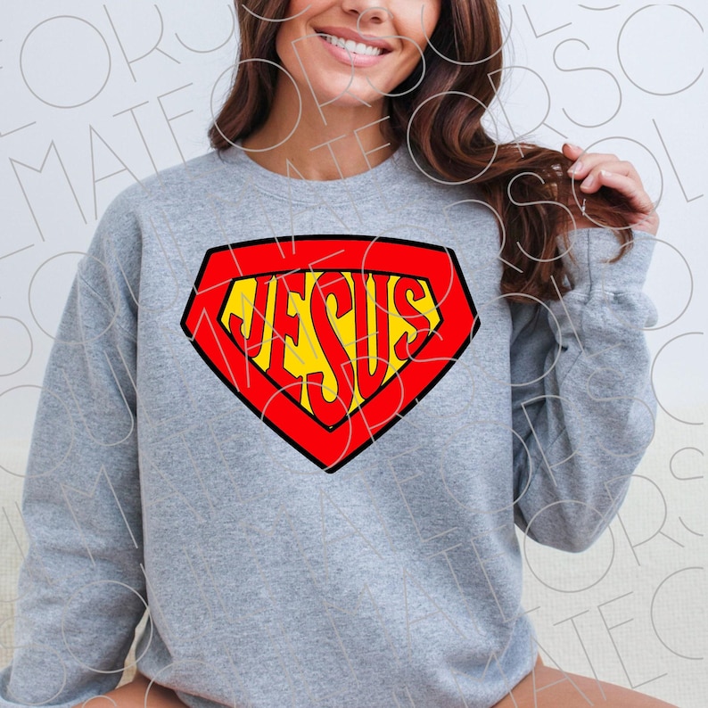 Jesus is My Superhero PNG SVG for Sublimation, Christian Bible School ...