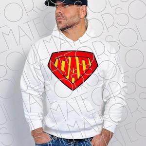 Super Dad Superhero PNG For Sublimation, Father's Day Gift Instant Digital Download, Comic Book Superhero Printable File, My Dad is My Hero