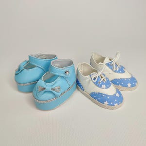 Doll Shoes Set for Paola Reina 32cm: Sneakers & Glitter Mary Janes
