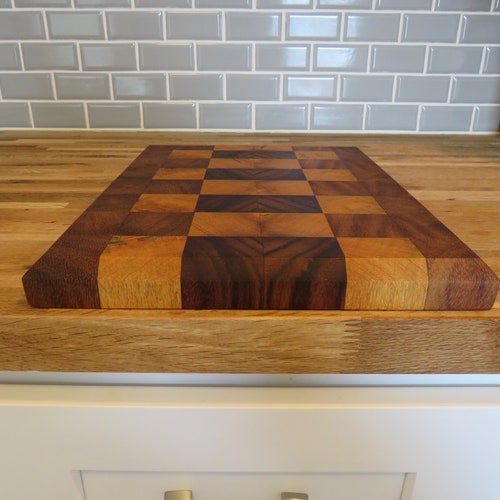 Guanacaste/Mimosa End shops Grain Exotic Hardwood Butcher Block - 14” x 10.75” x 1.25”