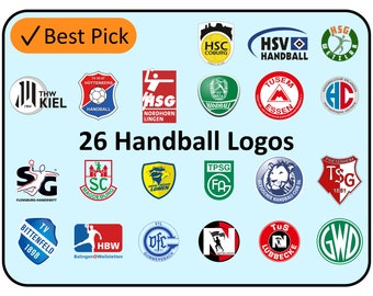 Handball Logos - 1st League Germany - Handball - Club - Coat of Arms - Handball Club - HSV, Kiel, Foxes - svg & png digital download