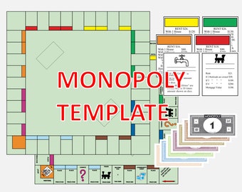 Buy Blank Monopoly Board Game Template Custom Monopoly Template Game  Digital Download Fully Editable Pdf & Microsoft Publisher Online in India 