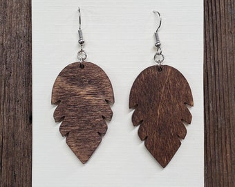 Laser Cut Wood Earrings-Fashion Earrings-Wood Jewelry-Lightweight Earrings-Natural- Christmas Gift-Bridesmaid's Gift- Valentine's Day Gift