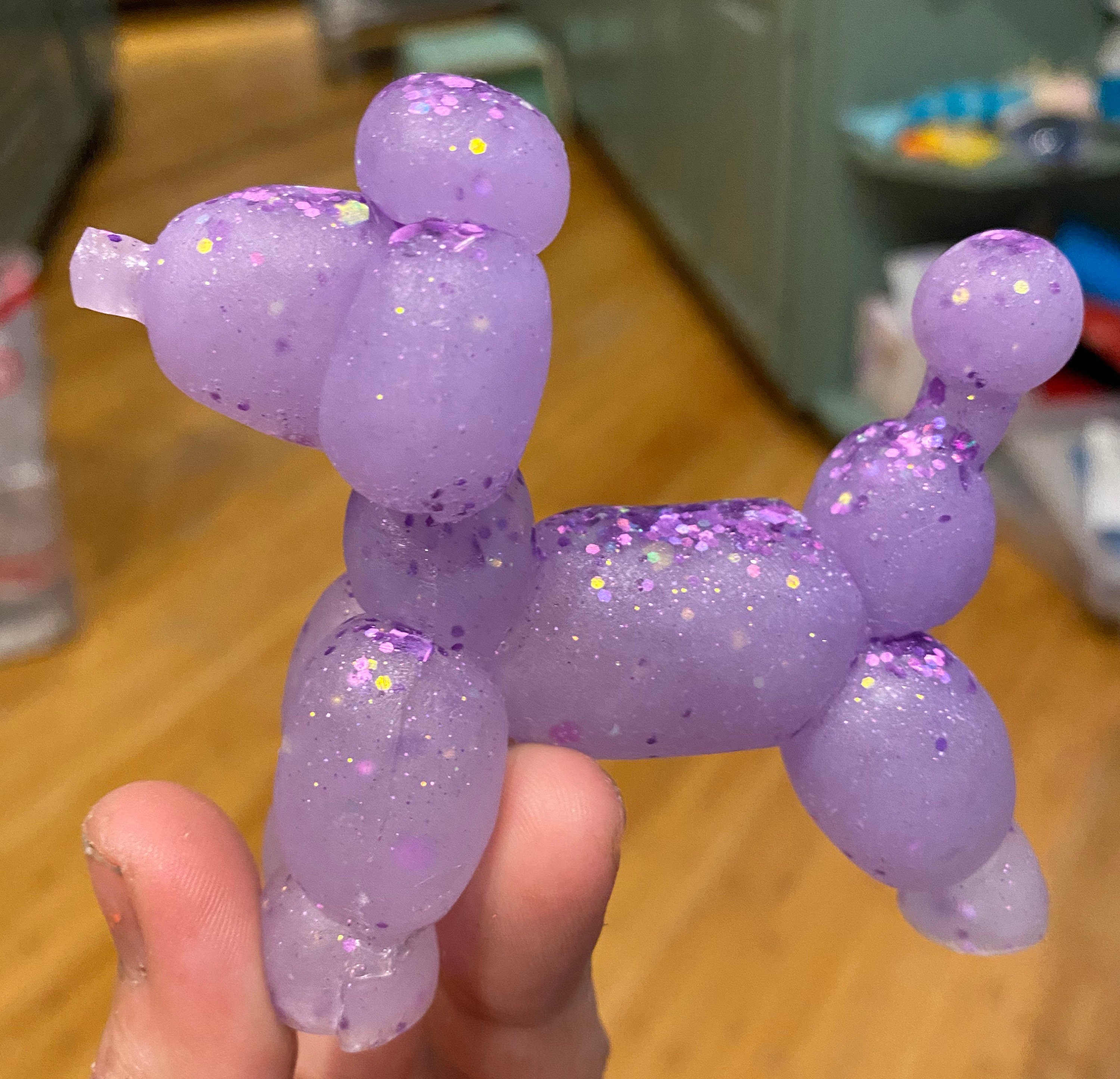 Made to order custom Balloon Dog poodle mini desktop sculpture Etsy