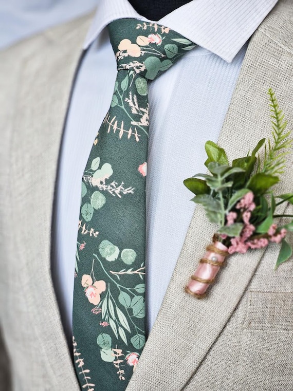 eucalyptus color tie